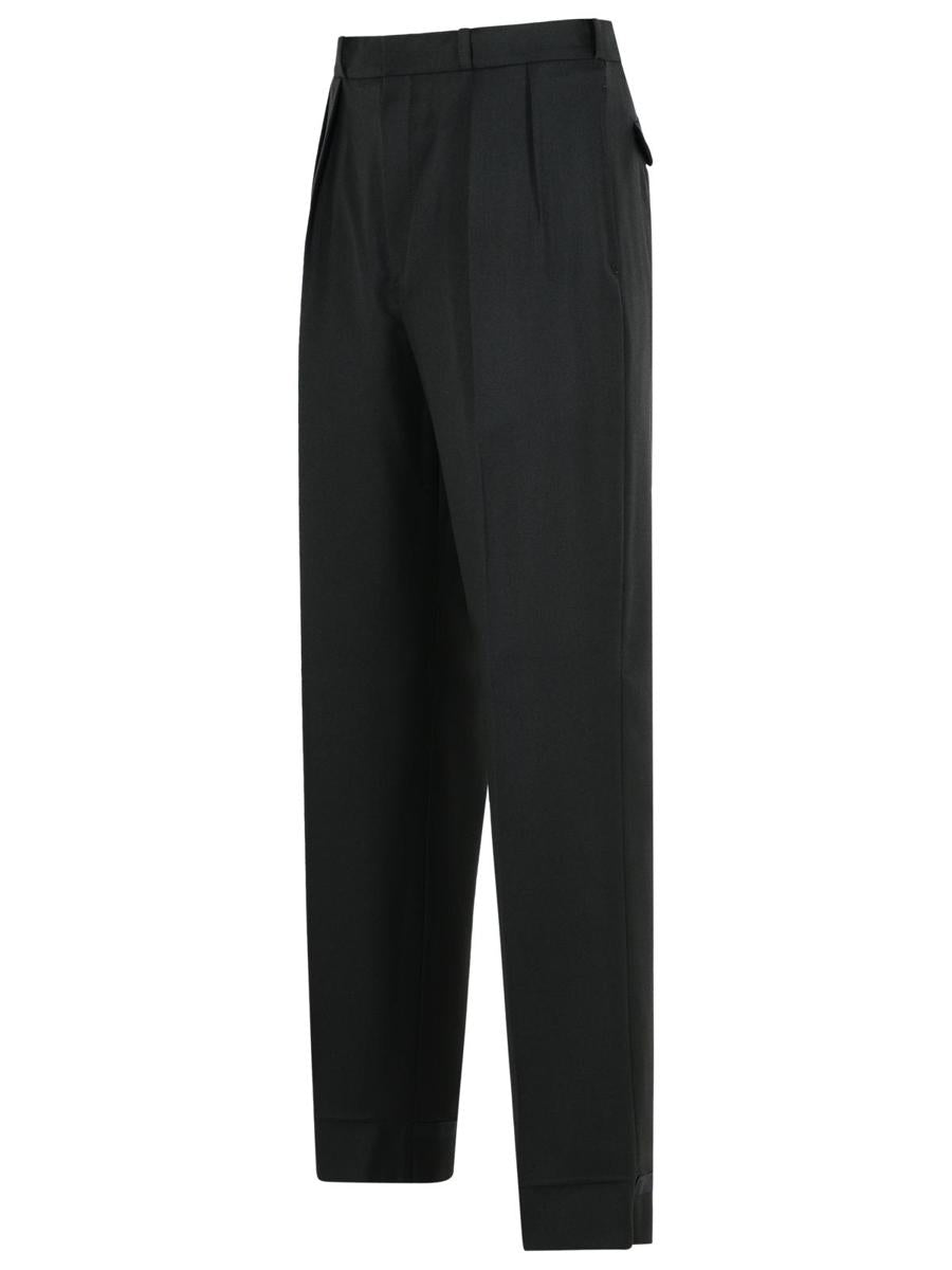 Maison Margiela svarta byxor i ull
