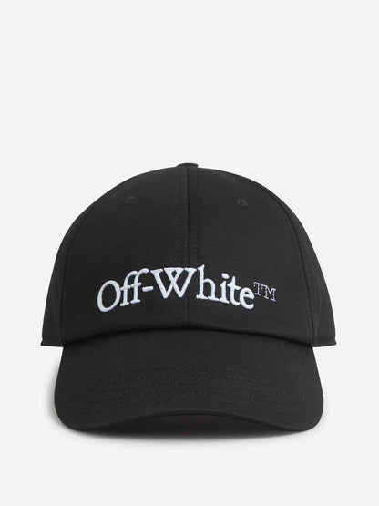Off-white broderad bomullsmössa