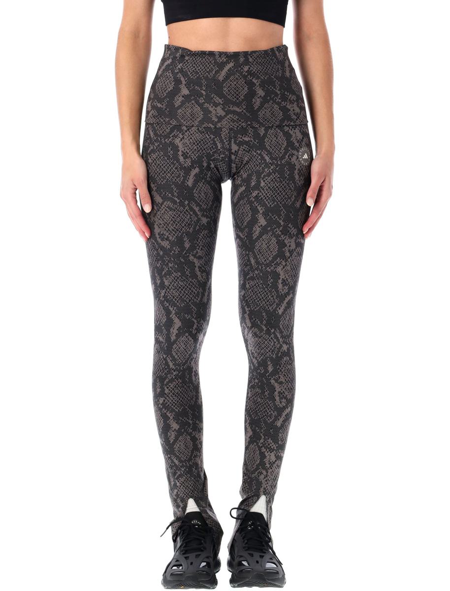 Adidas By Stella McCartney Python Mönstrade Rolltop Leggings