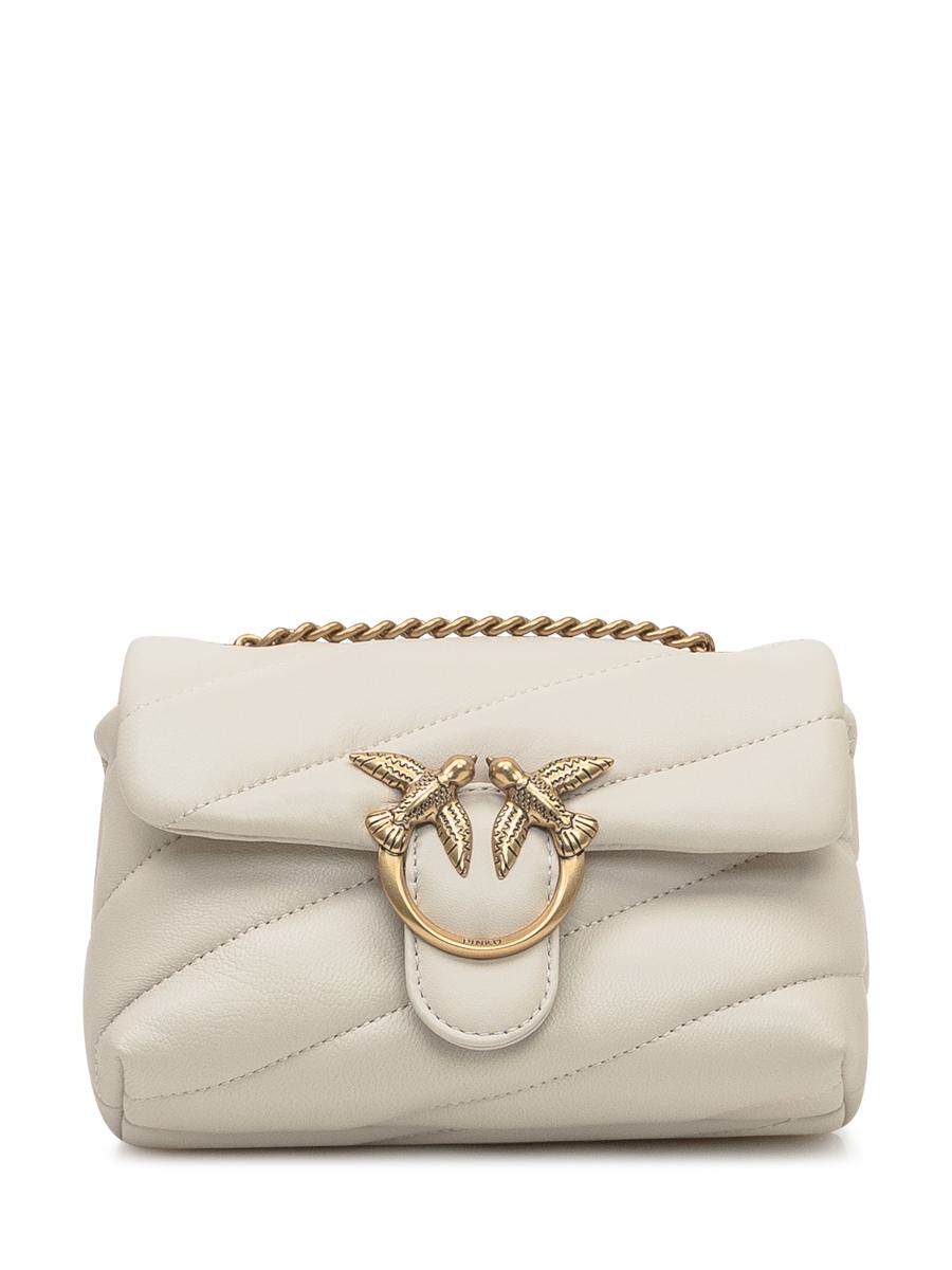Pinko Pinko Love Mini Puffväska i Läder