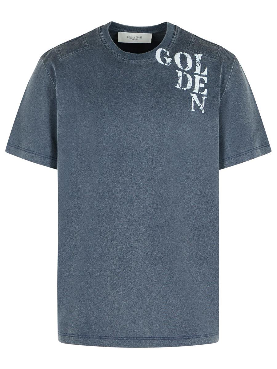 Golden Goose Blå Bomulls-T-shirt