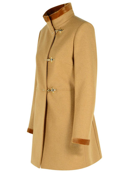 Fay Beige ullblandad kappa