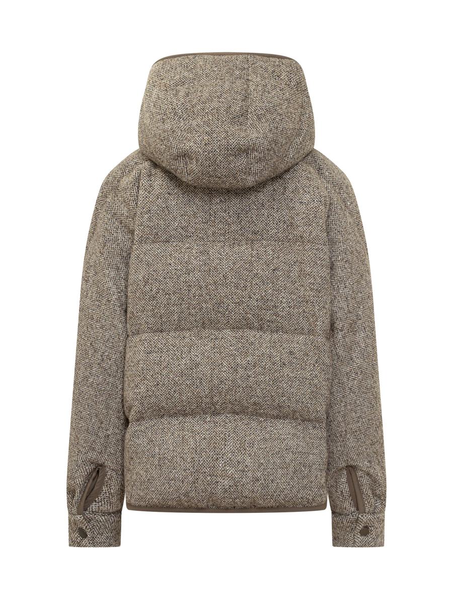 Brunello Cucinelli Brunello Cucinelli Brun huva dunjacka