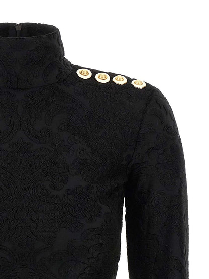 Balmain-topp 'Barocco'-mönster