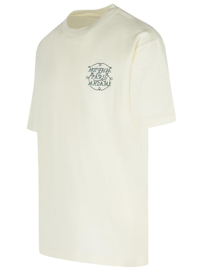 Drôle De Monsieur T-shirt i kräm bomull