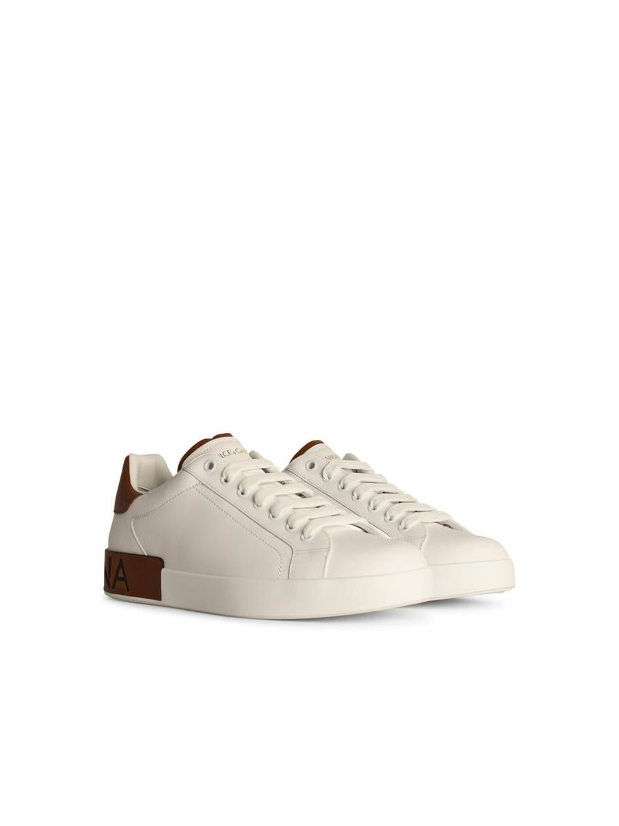 Dolce &amp; Gabbana 'Portofino' Vita Lädersneakers