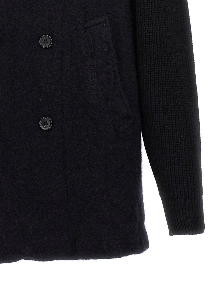 Comme Des Garçons dubbelknäppt ullkappa