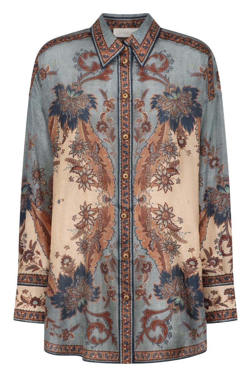Zimmermann Ascension Manstyle Mönstrad Sidenskjorta