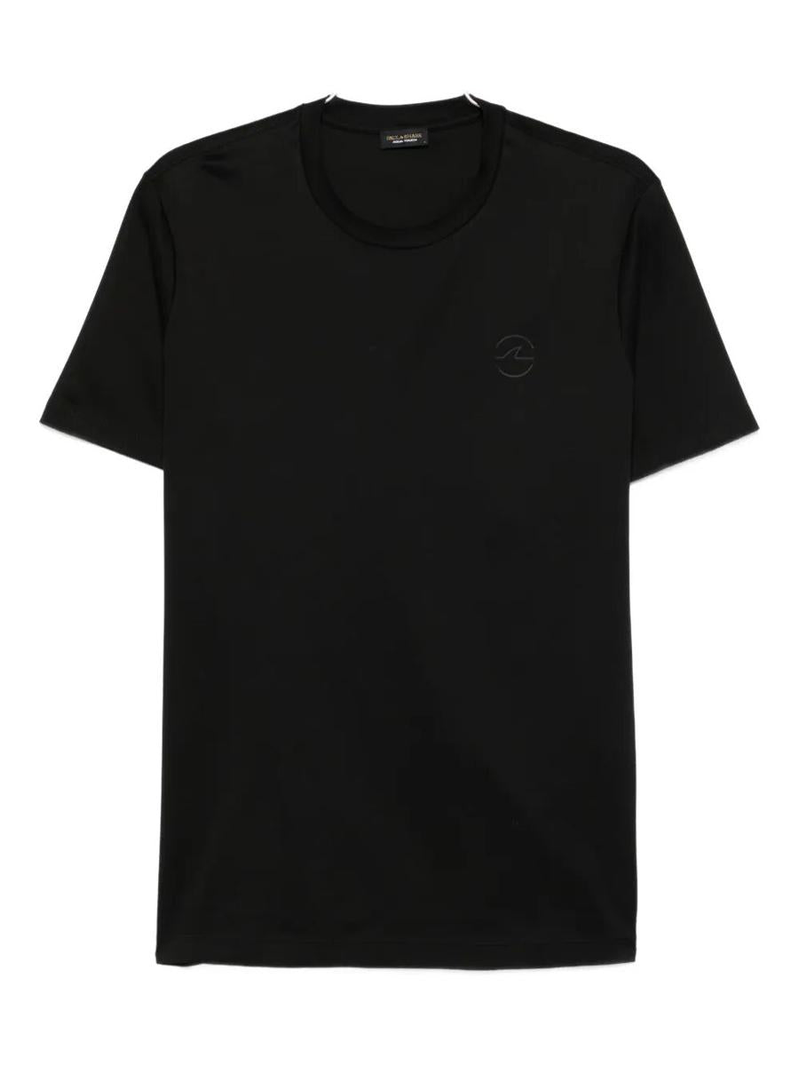 Paul &amp; Shark T-shirt med logotyp och bomullstryck