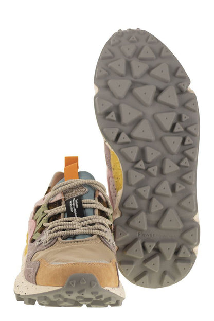 Flower Mountain Yamano 3 - Sneakers i mocka och tekniskt tyg