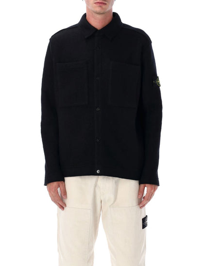 Stone Island Tovad Ull Överskjorta