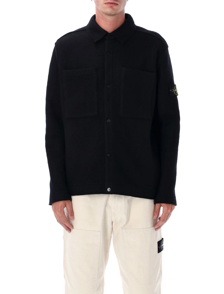Stone Island Tovad Ull Överskjorta