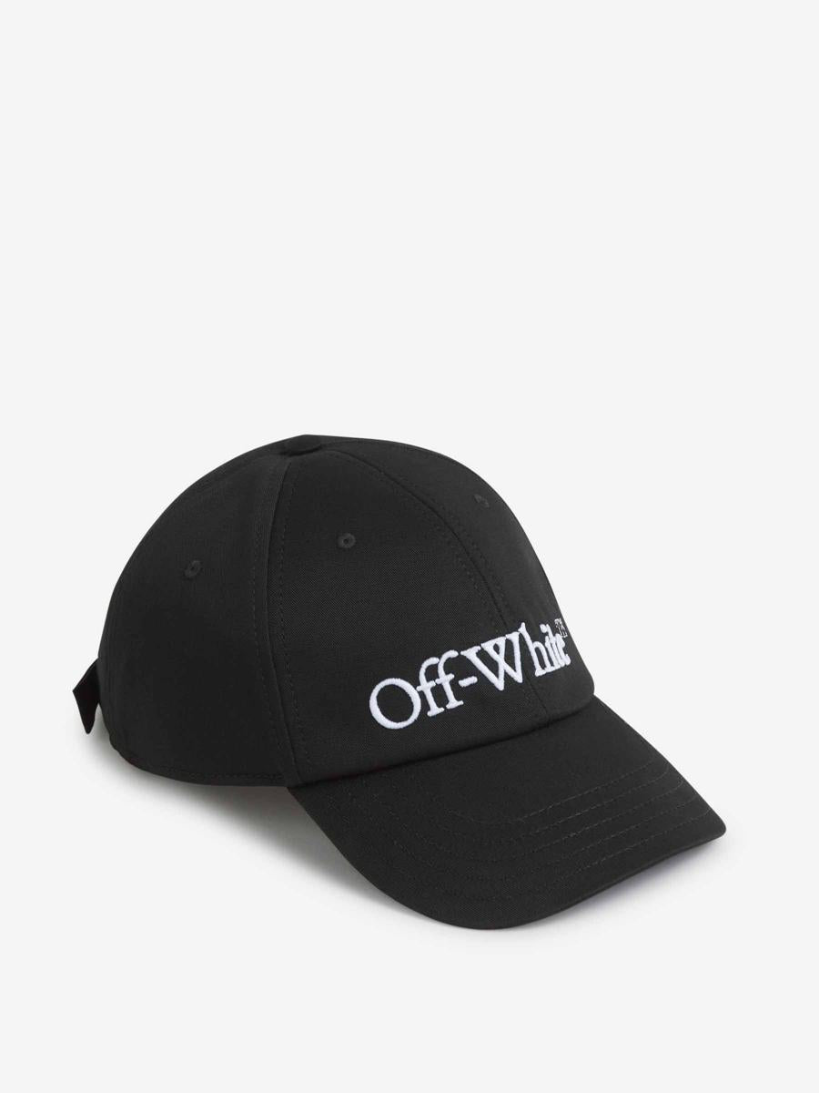 Off-white broderad bomullsmössa