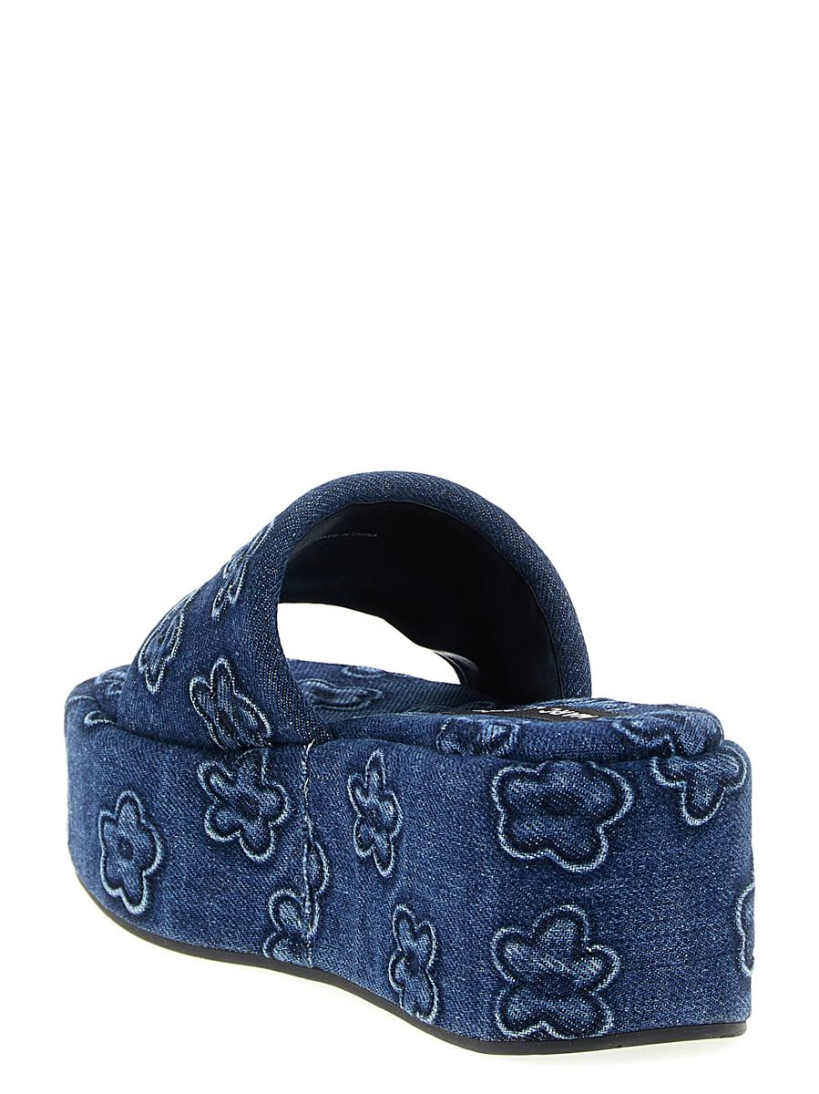 Marc Jacobs 'The Puffy Daisy Denim Platform Sandal' Tofflor