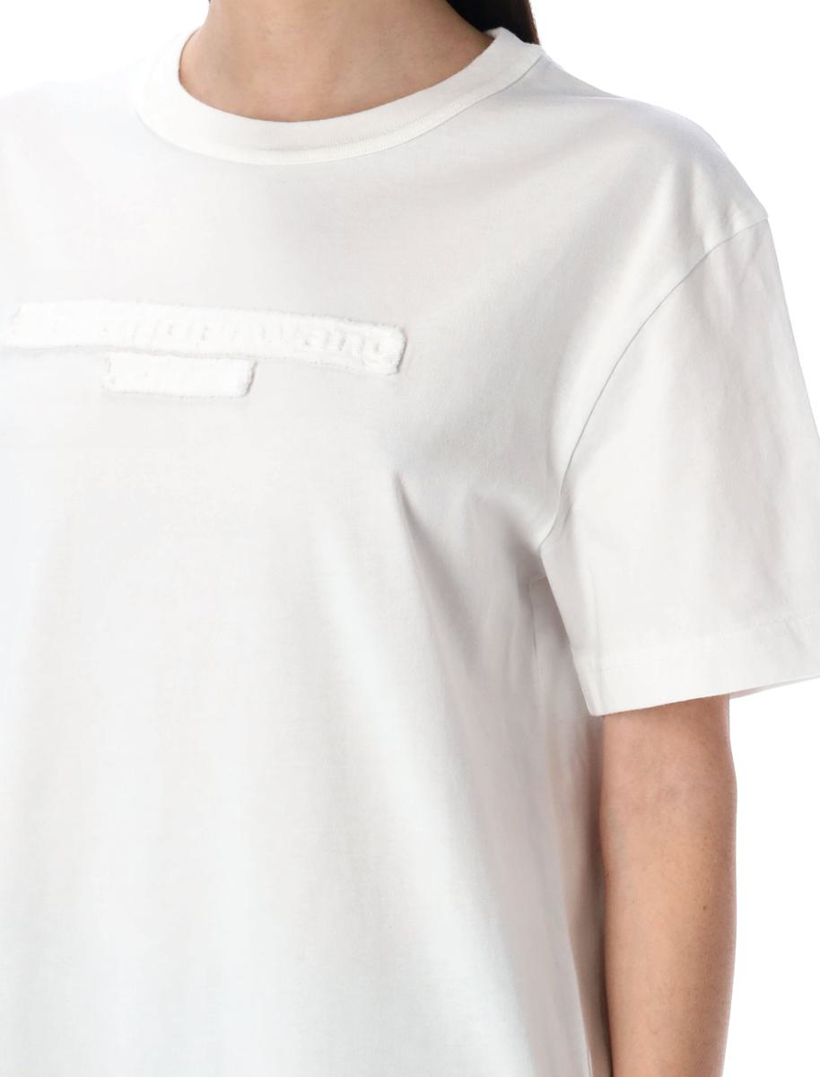 Alexander Wang t-shirt med sliten logotyp