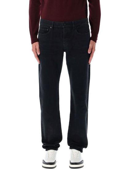 Saint Laurent Lågmidja Slim Jeans Svarta