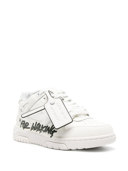 Off-white platta skor