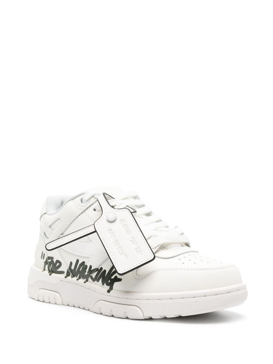 Off-white platta skor