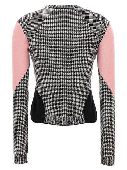 Alexander McQueen hundtandsmönstrad tröja