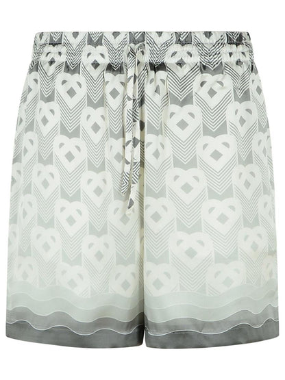 Casablanca Grå Sidenbermudashorts