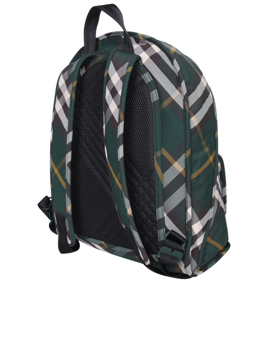 Burberry Rutig Nylon Ryggsäck