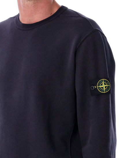 Stone Island borstad ekologisk bomullströja