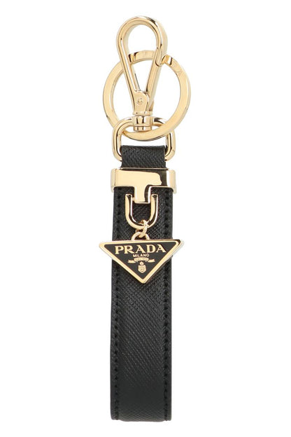 Prada korthållare i läder med logotypdetalj