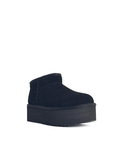 UGG 'Classic Ultra Mini Platform' Svarta Mockastövlar