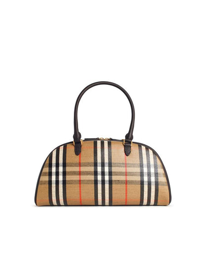 Burberry 'Highlands' bowlingväska i läderblandning