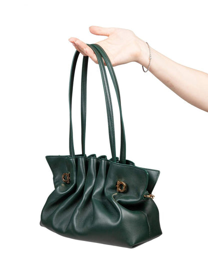 Salvatore Ferragamo mjuk nappa axelväska