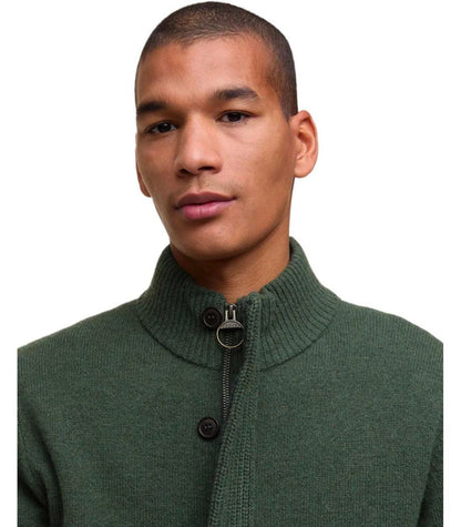 Barbour Essential Patch Zip Olivgrön Kofta