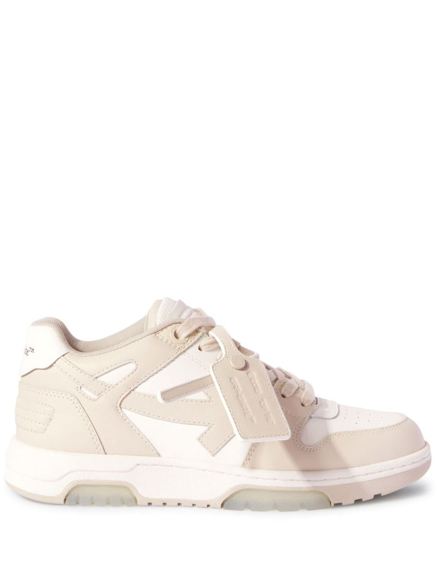 Off-white platta skor