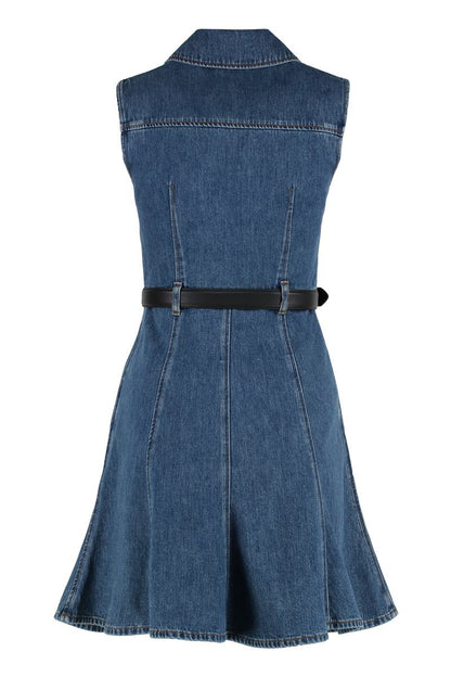 Självporträttsklänning i denim