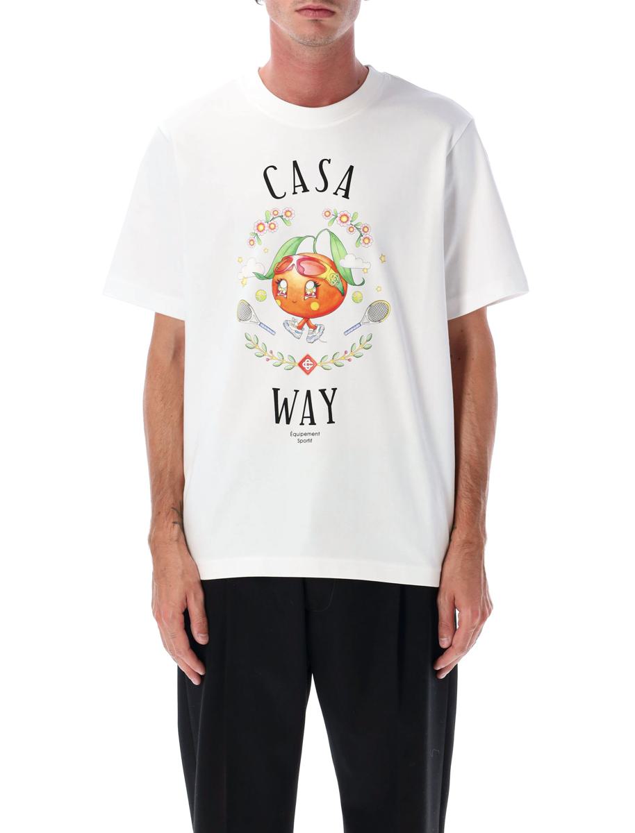 Casablanca Vit Casa Way Orange Maskot T-shirt