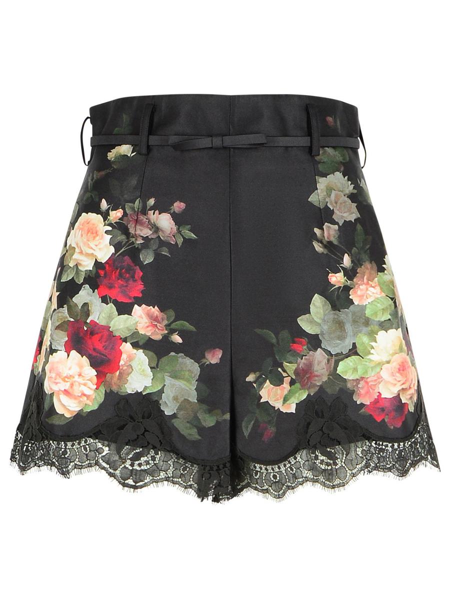Zimmermann svarta shorts i sidenblandning