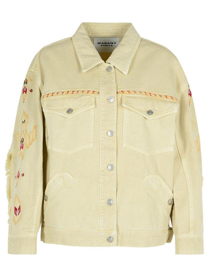 Isabel Marant Étoile 'Manona' Beige Cotton Blend Jacka