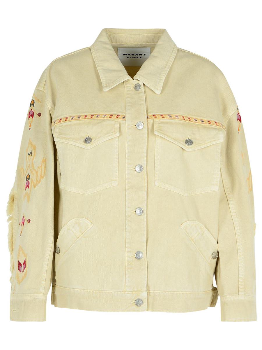 Isabel Marant Étoile 'Manona' Beige Cotton Blend Jacka
