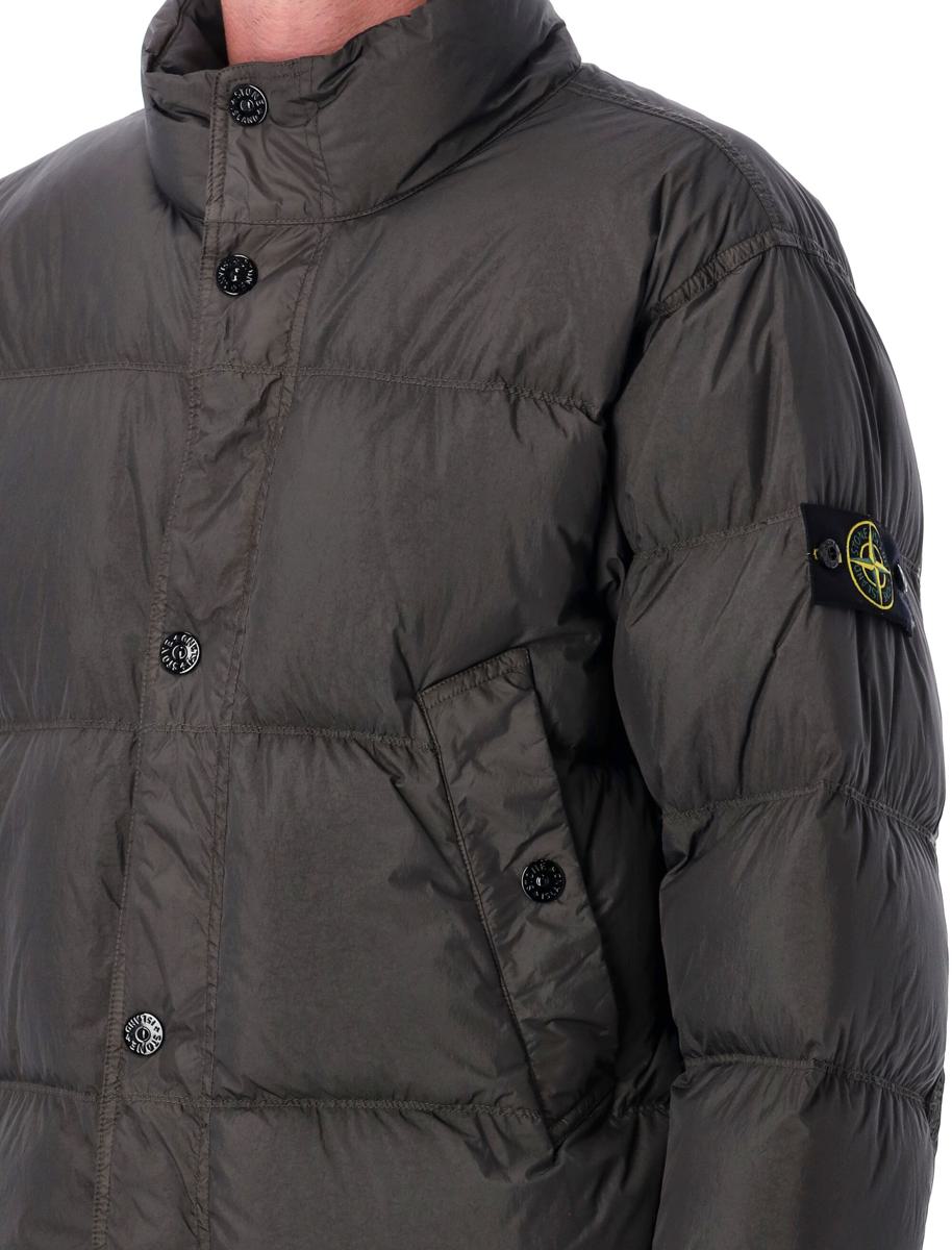 Stone Island Dunjacka med Krinkeleffekt
