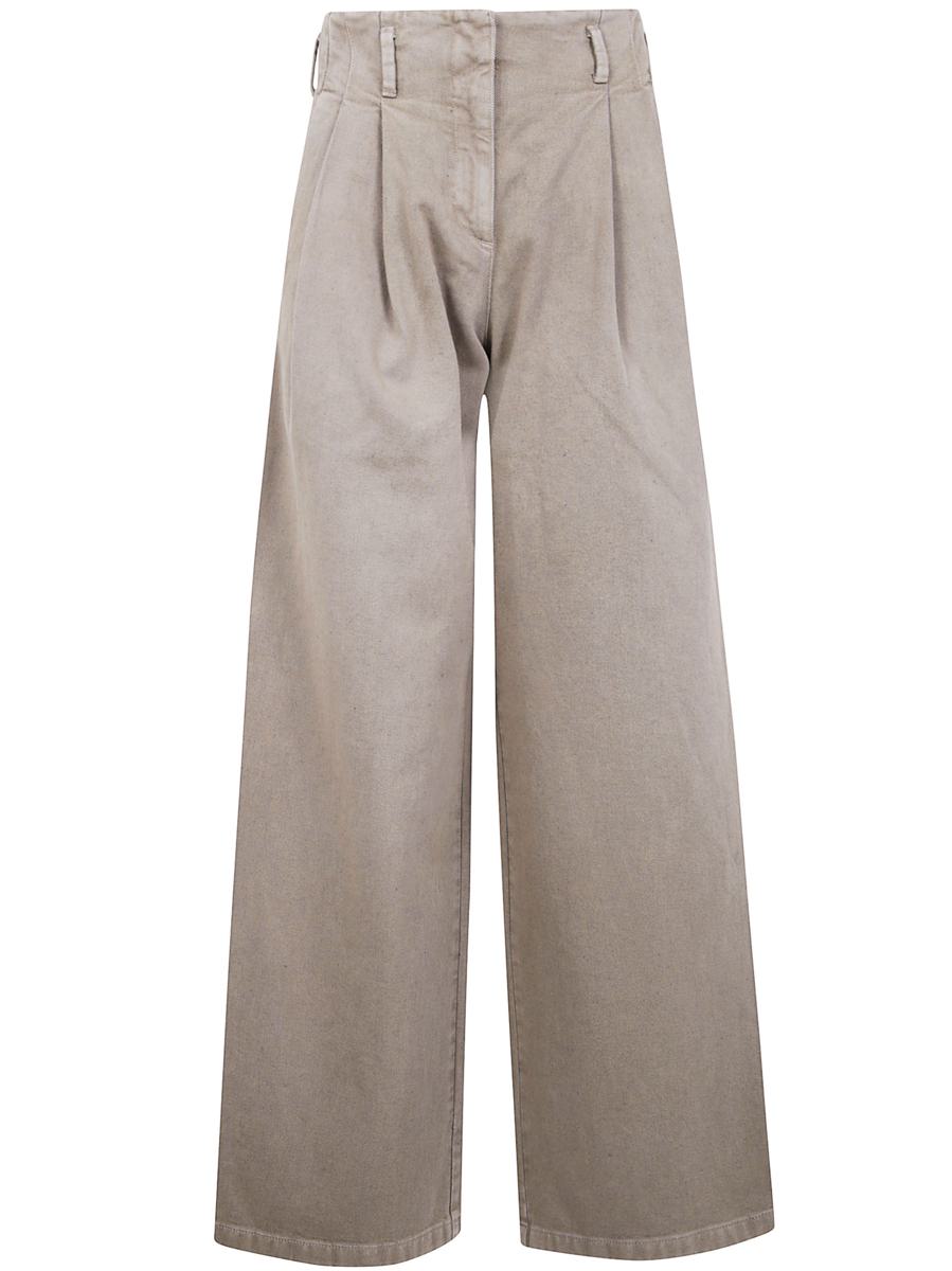 Golden Goose "Journey W`S" Byxor i vida ben i bomullsdenim, full sky wash