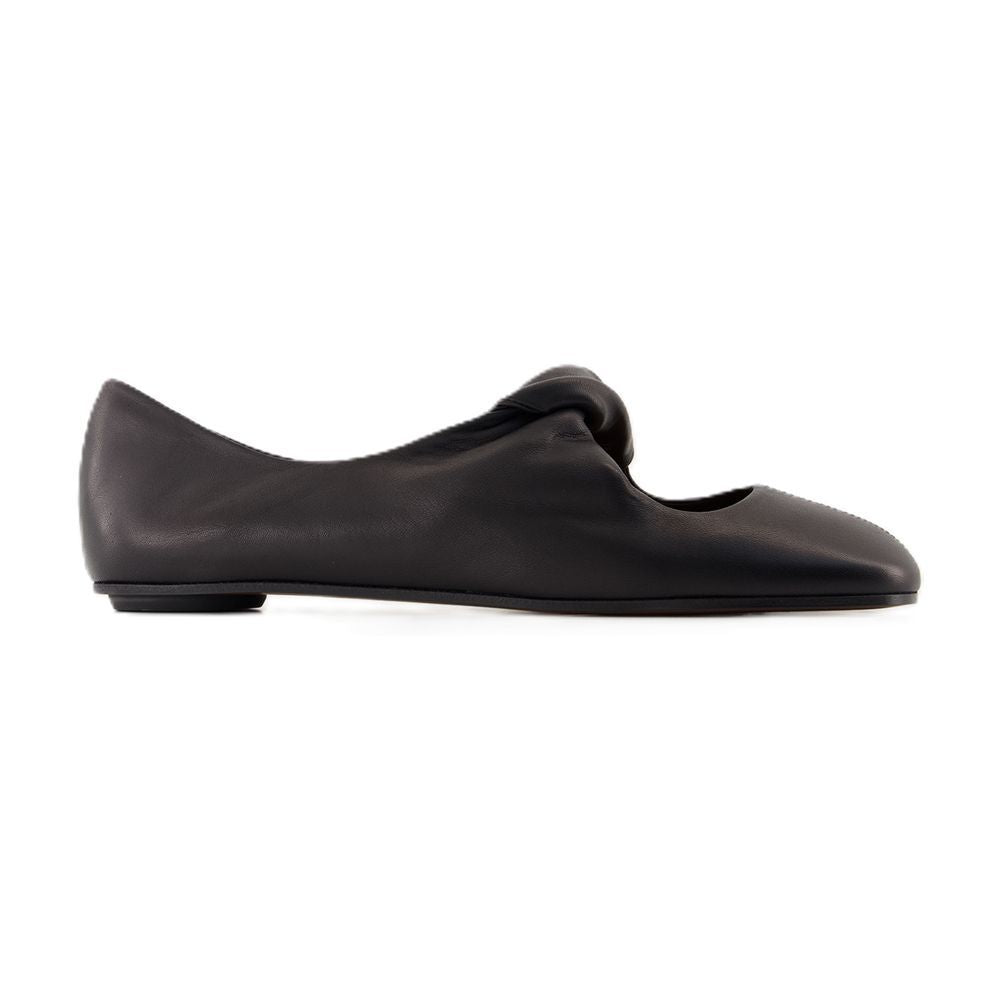 Alexander McQueen Ballerinaskor med vriden detalj