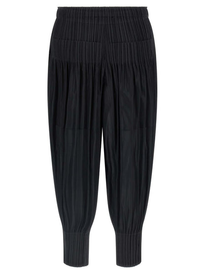 Pleats Please Issey Miyake 'Fluffy Basics' Byxor
