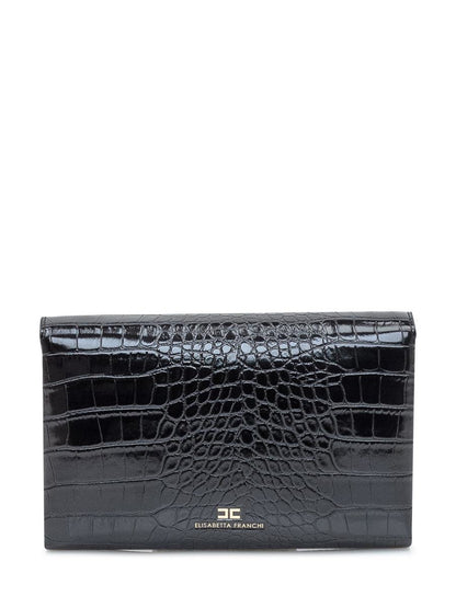 Elisabetta Franchi Elisabetta Franchi Clutchväska Krokodileffekt