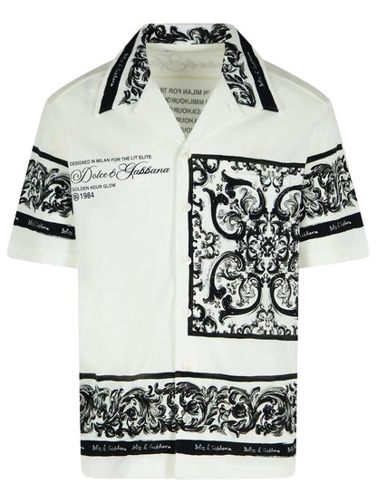 Dolce &amp; Gabbana Vit bomullsskjorta
