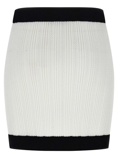 Balmain Tvåfärgad Minikjol