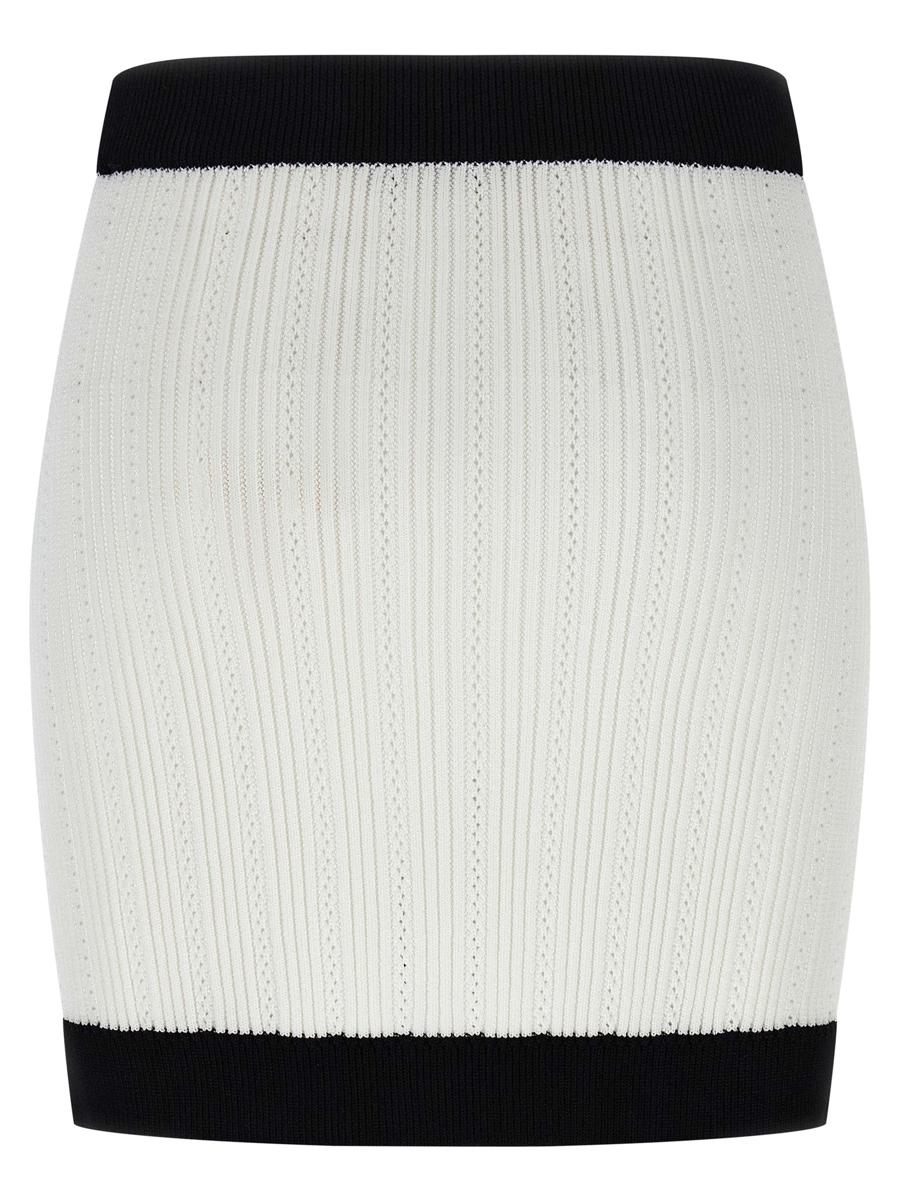 Balmain Tvåfärgad Minikjol