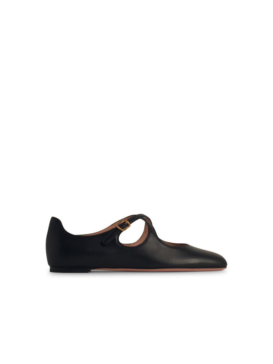 Bally 'Beliska' svarta ballerinaskor i läder