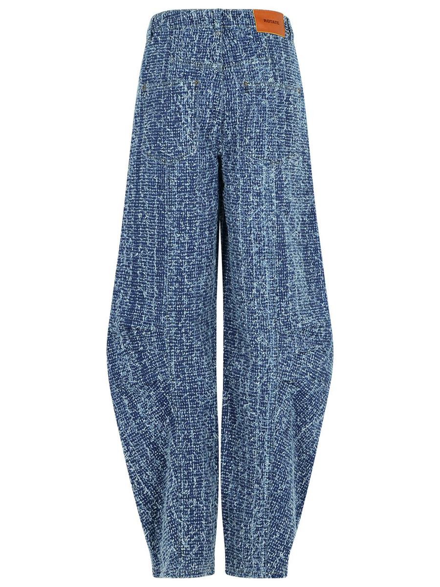Rotate Birger Christensen Baggy Blå Bomullsjeans