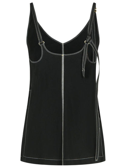 Sportmax 'Waser' Svart Viscosa Linne