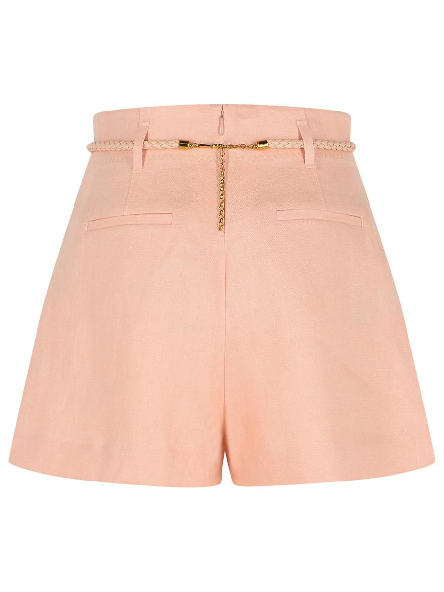 Zimmermann Rosa Shorts i Sidenblandning