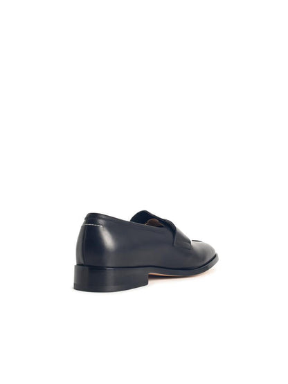 MM6 Maison Margiela svarta läderloafers